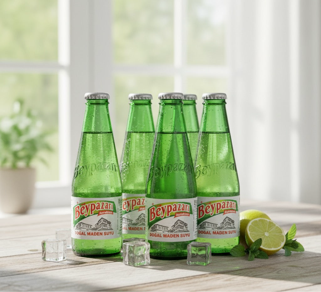 Beypazarı Sparkling Mineral Water – 200 ml Glass Bottles x 6